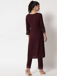 G4Girl Women's  Rayon Kurta Pant Set