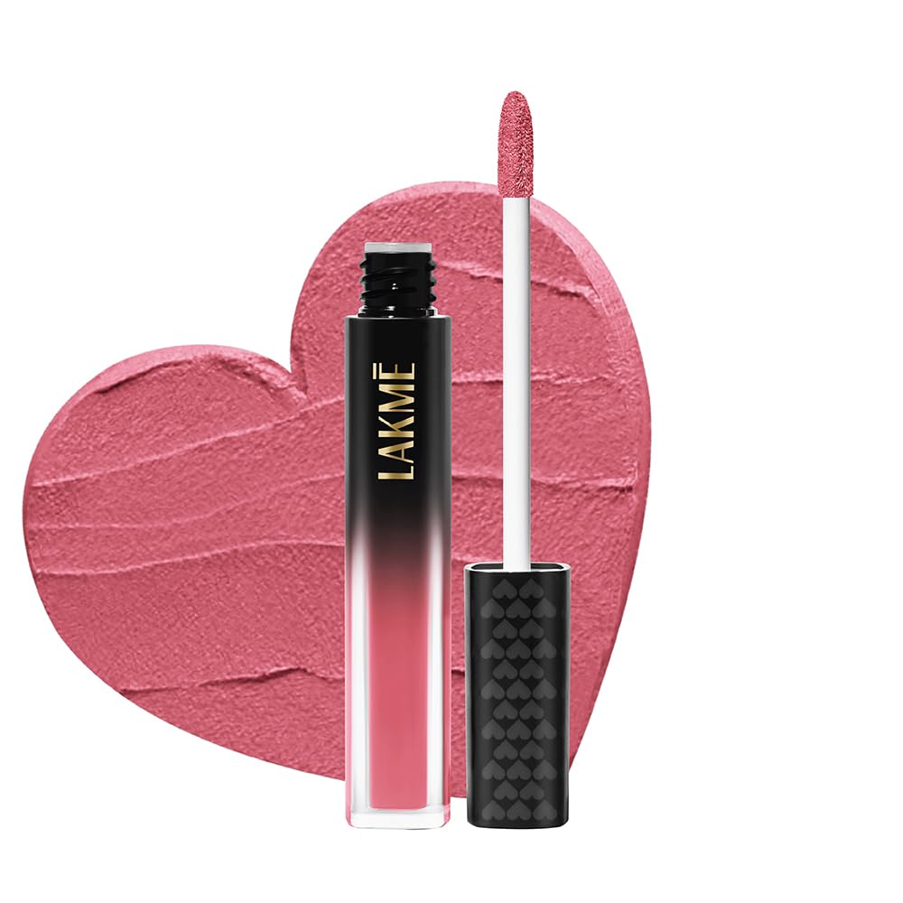 Lakmé Xtraordin-Airy Lip Mousse, Velvet Matte Finish, with air-light texture, for nourished & moisturised lips, Liquid Lipstick, First Crush Pink