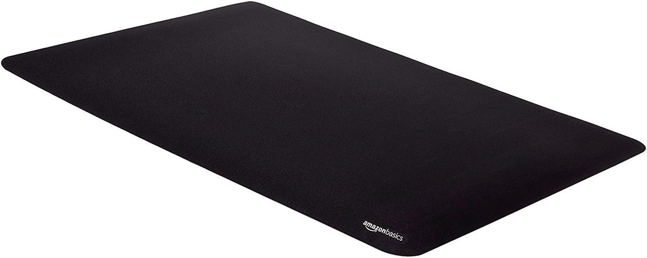 Basics Large Extended Computer Rectangular Mouse Pad, Black Single