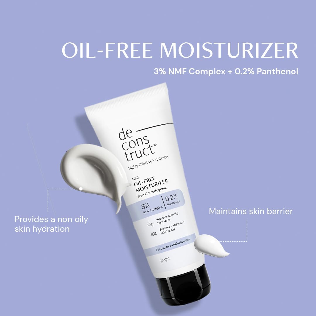 Deconstruct Daily Oil Free Cleanse & Hydrate Duo - Oil Control Face Wash + Oil- Free Moisturiser | Oil-free and Hydrated skin | Oily Acne Prone Skin