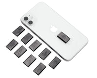 KARELIANMASTERS Shungite Stone Sticker Set for Cell Phone | Crystal Healing Protection Plate for Tablets & Laptops … (Set of 10 Plates) Set of 10 plates