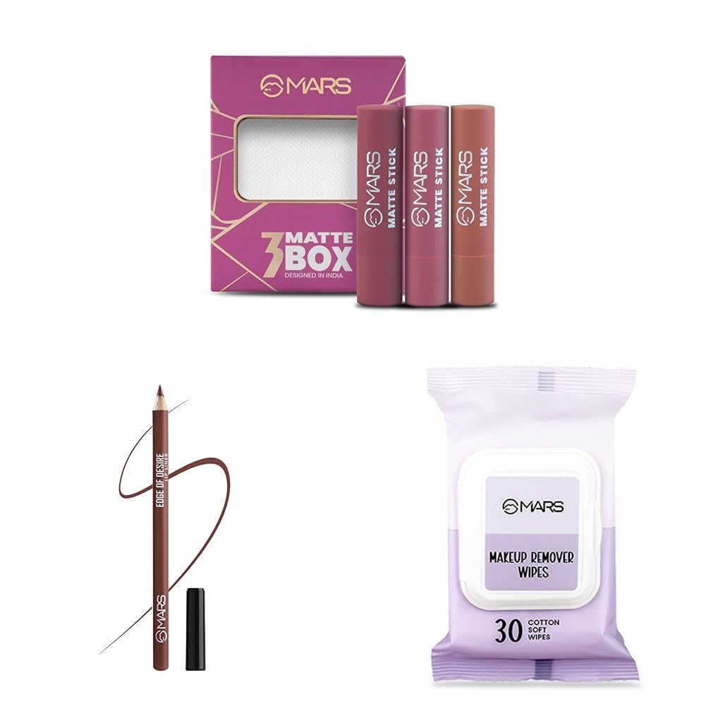 MARS Matte Box, Liner, Makeup Wipes 30pk
