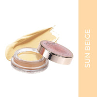 Seven Seas Mousse Foundation for All Skin Types | Lightweight, Full Coverage Concealer With SPF | Long Lasting Matte Finish Face Makeup (Sun Beige)