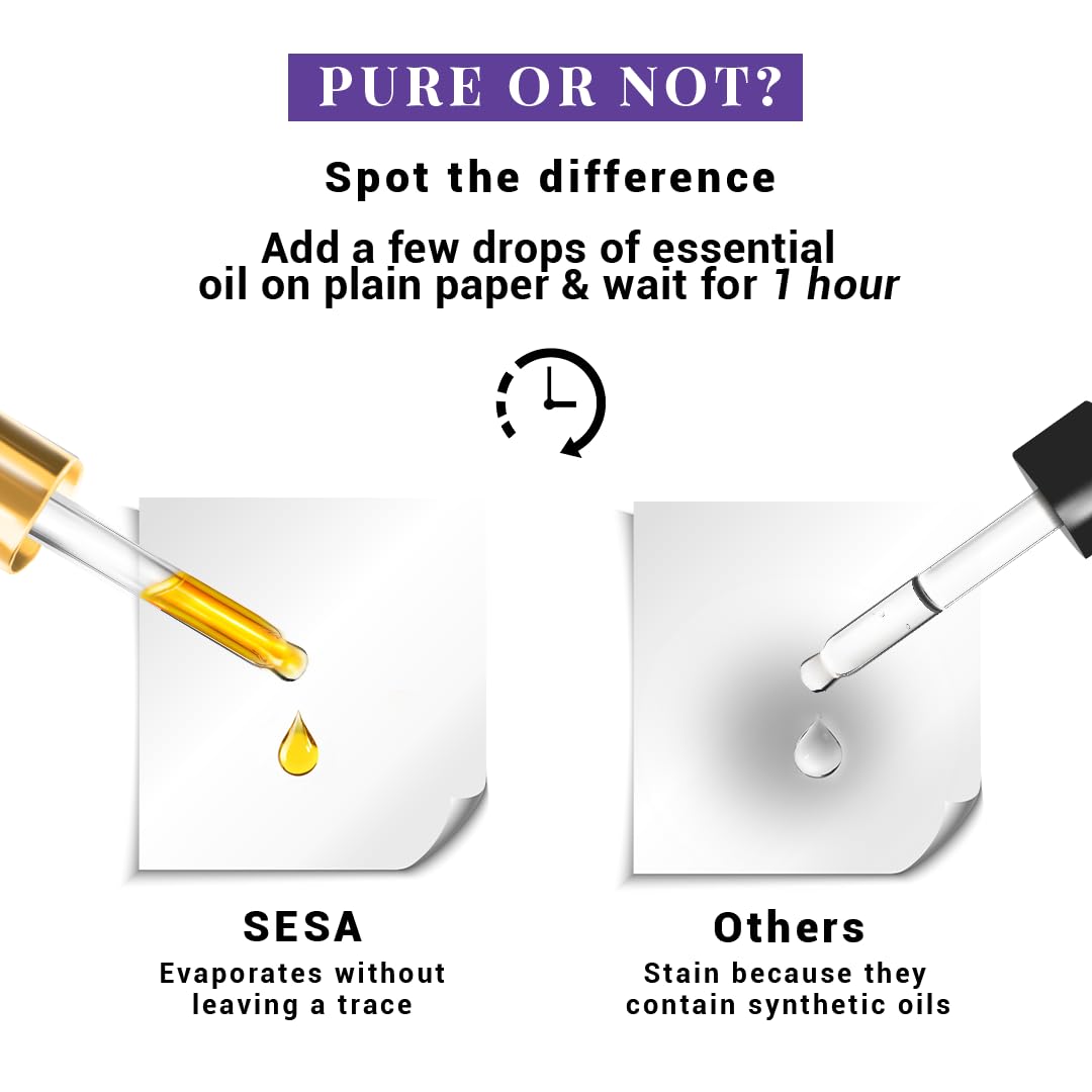 Sesa Rosemary Essential Oil For Hair Growth Nourishes Skin Hair Fall Control Oil For Women and Men 100% Pure & Natural Rosemary Oil, 30 ml