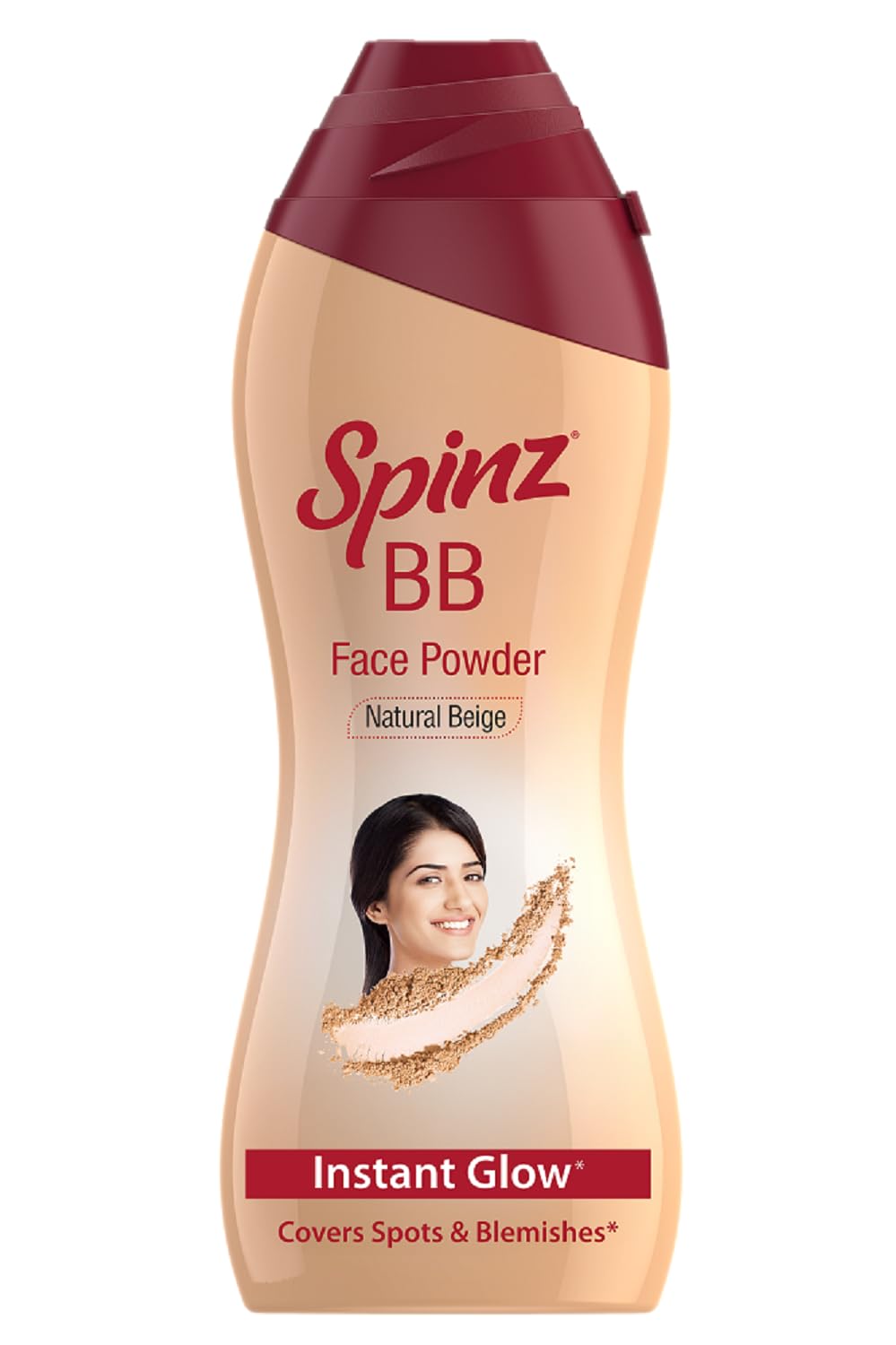 Spinz BB Brightening & Beauty Face Talc for Instant Brightness | Lasts 2X Longer, Covers Dark Spots and Blemishes, Gives Soft and Smooth Skin (Natural Beige) - 70 gm