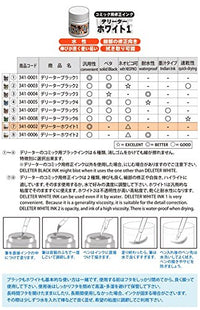 DELETER Manga Ink, White 1, Multi-Purpose White Ink for dip Pen & Brush, Flows Well, 30ml/Bottle, 1 Bottle (341-0002)