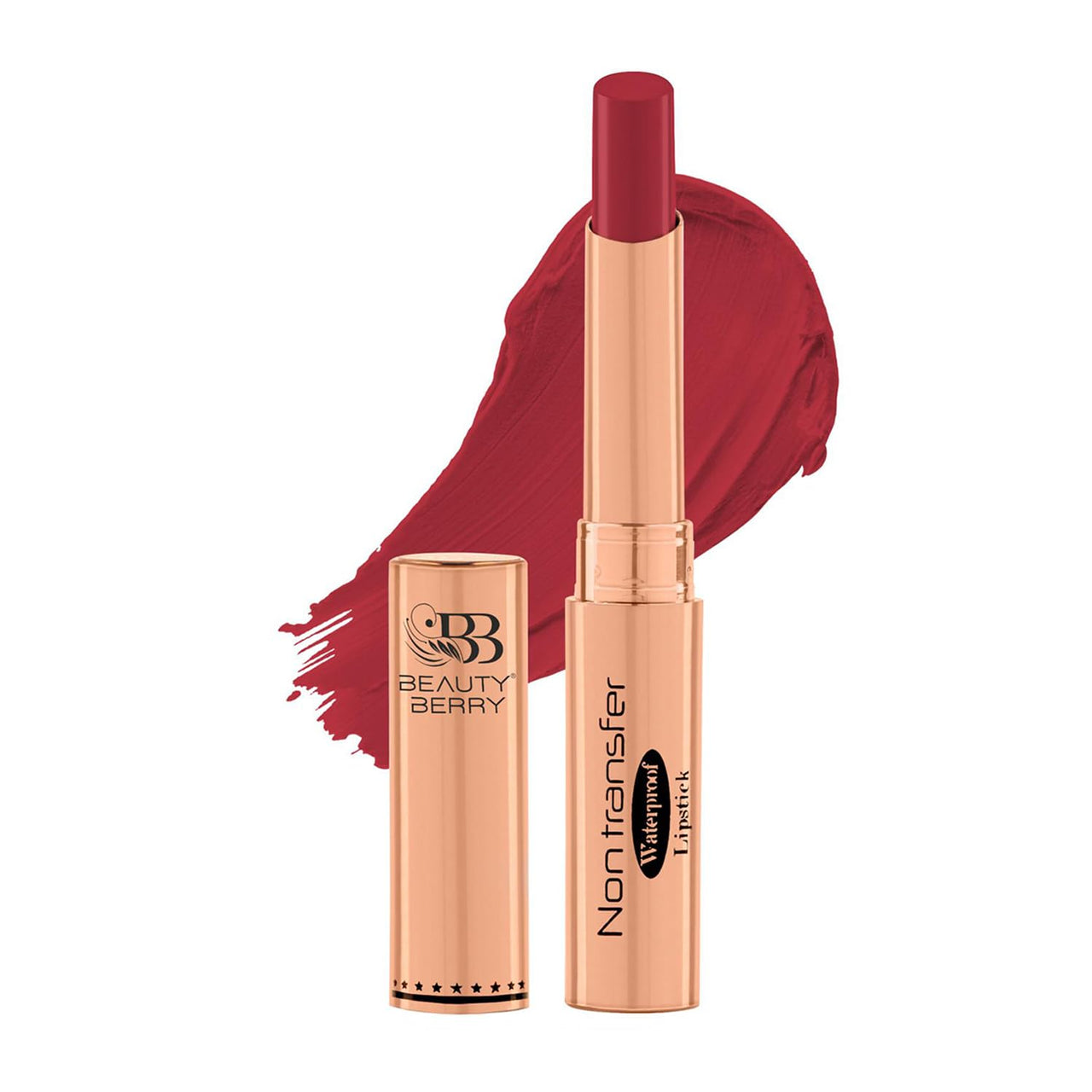 Beauty Berry Non Transfer Waterproof Lipstick, Long Lasting Smudge Proof Highly Pigmented Shades, (Pack of 1) (Sour Cherry -20)