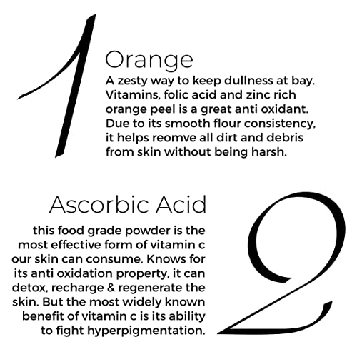 Brillare Vitamin C Face Wash for Pigmentation & Dark Spots, Coconut & Orange Face Wash for Skin Brightening, 100% Natural Powder Facewash, 30g