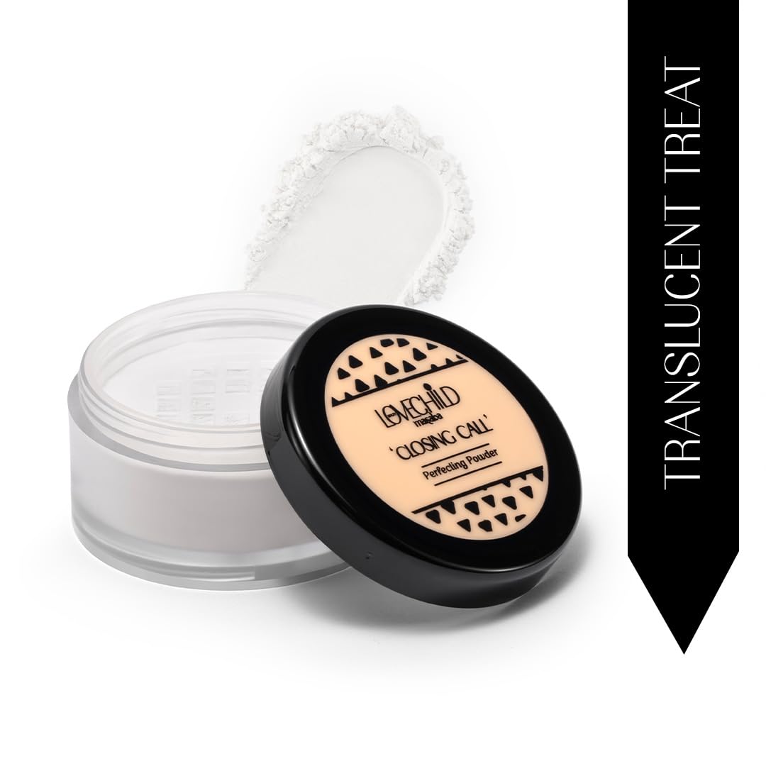 LoveChild Masaba Closing Call 3-in-1 Perfecting Powder | 4K HD Matte Finish | Transfer & Humidity Proof | Enriched with Oat-Meal & Vitamin E | For All Indian Skin Tones