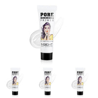 Insight Cosmetics Pore Mnimizer Primer |Primer For Face Makeup | Pores and Fine lines minimizer | Hydrating and moisturising | Infused with Aloe Vera | Silk Matte Finish (10 ml) (Pack of 4)