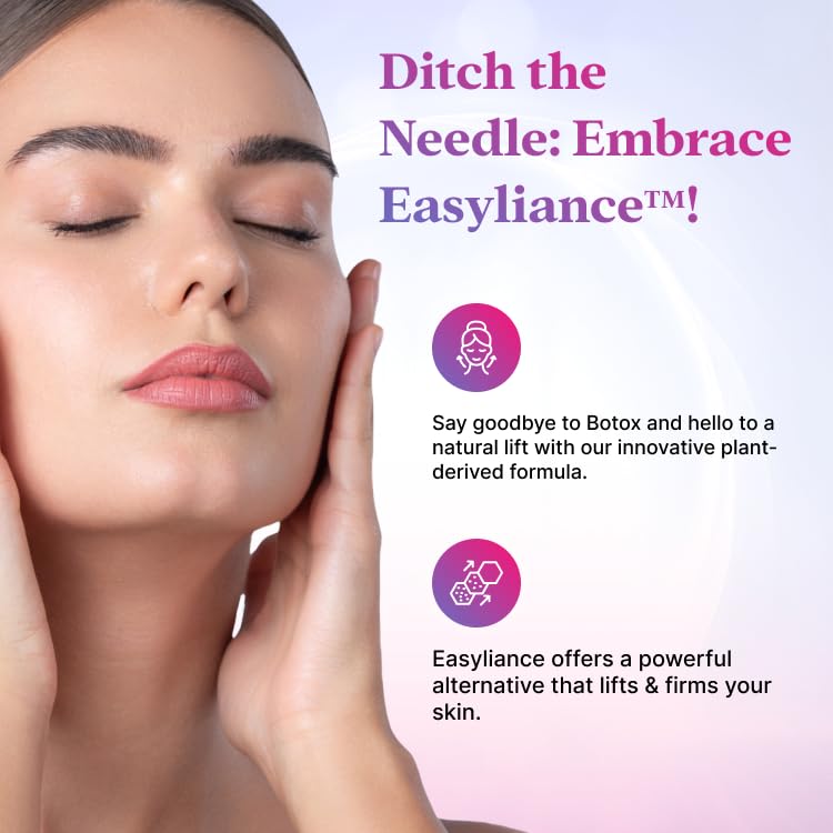 Viah Instant Skin Tightening Face Serum for Women | Anti-Ageing Face Serum for Women | Anti Wrinkle & Brightening | Firms, Hydrates, Smooths Fine Lines | Easyliance, Hyaluronic Acid &Lumicease 30ml