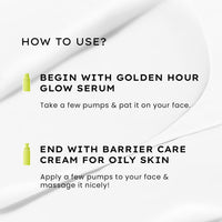 Hyphen Daily Night-Care Routine for Combination & Oily Skin with Face Serum & Barrier Care Cream | Glow & Moisturize Skincare Essentials | Rich in Ceramides, Niacinamide & Hyaluronic Acid | Pack of 2