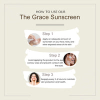 NOOCSY The Grace Sunscreen Spf 50+ Pa++++ With Zinc Oxide, Titanium Dioxide And Hyaluronic Acid | Lightweight With Multi-Vitamins | No White Cast | For Men & Women | 50 G, All