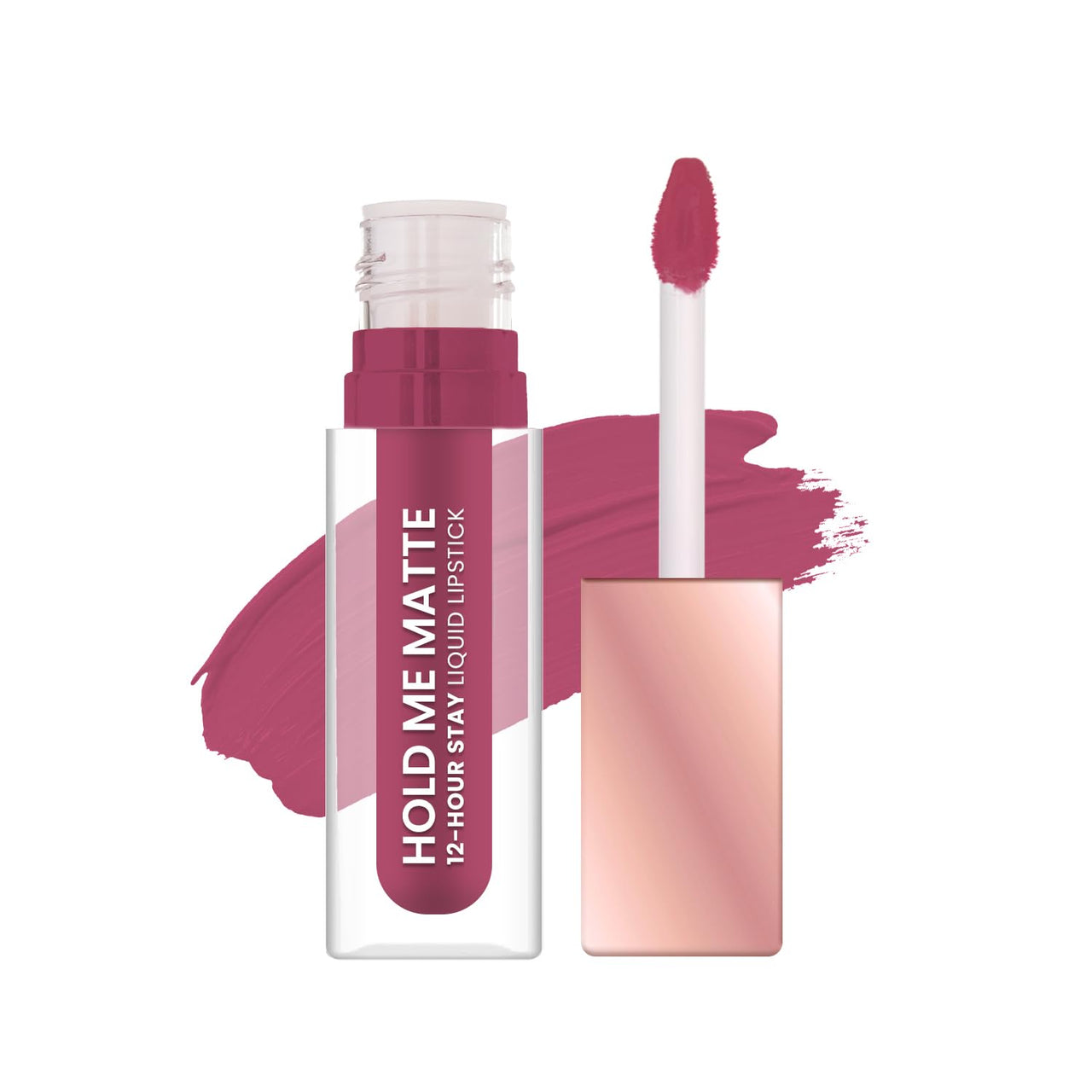 Swiss Beauty Hold Me Matte Liquid Lipstick | 12 Hours Stay | Non-Transfer Lipstick | Waterproof Lipstick with Intense Hydration| Shade - Roughly Plum, 4.5ml