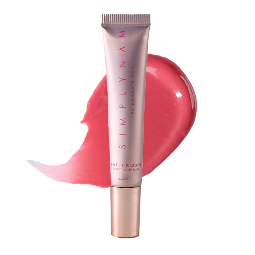 SIMPLYNAM Sweet Kisses Hydrating Lip Balm - Cupcake (Pink)| Vegan| Hydrating| Jojoba Oil| 3-In-1 Formula