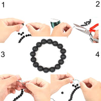 36PCS 10MM Clear White Crystal Quartz Stone Beads Natural Gemstone Bead Crystal Healing Energy Jewelry Making DIY 15 inches