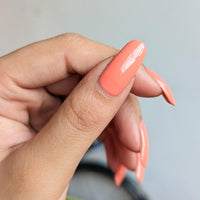 Debelle Gel Nail Polish Peach Pannacotta (Creamy Peach Nail Paint)|Non Uv - Glossy Finish |Chip Resistant | Seaweed Enriched Formula| Long Lasting|Cruelty And Toxic Free| 8Ml