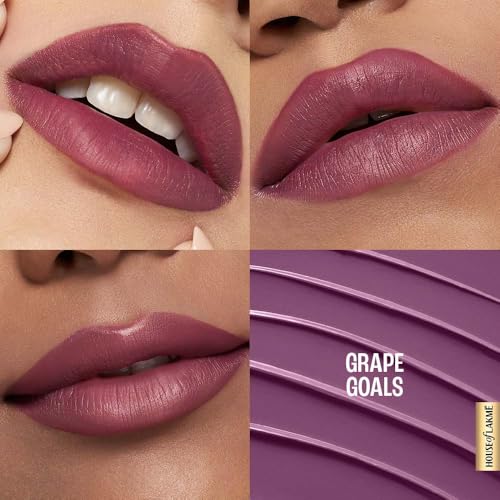 Lakmé 9to5 Lipstick, Hya Matte, with Hyaluronic Acid for hydrated lips, Grape Goals 3.6gm