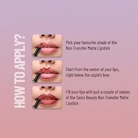 Swiss Beauty Non-Transfer Waterproof Lipstick with Jojoba Seed Oil | Matte Finish | Long-Lasting | Highly Pigmented | Shade- Blood Red, 3gm