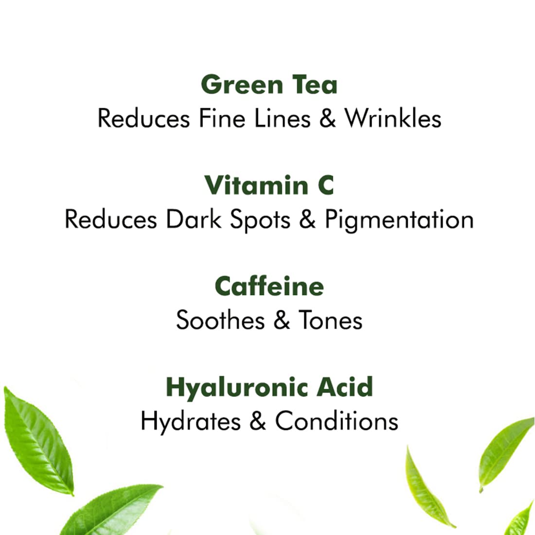 mCaffeine Night Cream Gel for Reducing Fine Lines & Wrinkles | For Women & Men with Green Tea, Vitamin C & Hyaluronic Acid | All Skin Types | Gel Based - 50ml