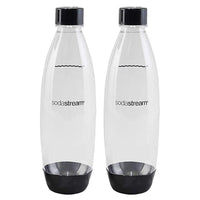 sodastream 0.5L Twin Pack Dishwasher Safe Slim Bottle (Black) Dishwasher Safe Black 0.5L Pack of 2