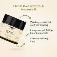 Vedix Hair Pack for Hair Growth with Onion + Methi Powder, Customized Ayurvedic Root Strengthening Hair Pack Powder, Hair Mask for Stronger Hair & Thicker Hair - 100gms