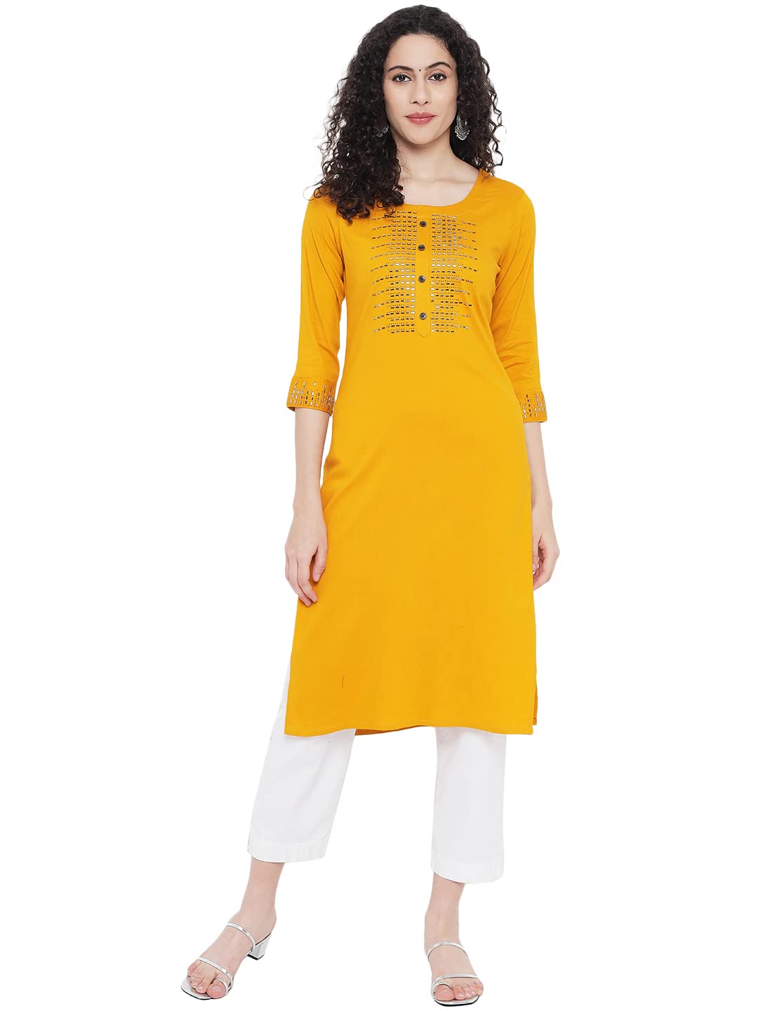 G4Girl Stretchable Cotton Lycra Kurti for Women's