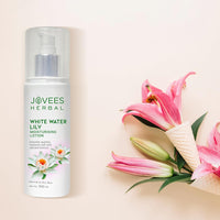 Jovees Herbal White Water Lily Moisturizing Lotion For Flawless Skin | Face Moisturiser For Everyday Use for Normal to Dry Skin | Lightweight, Non-Sticky, Optimum Moisturization- 200ML