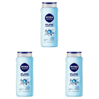 NIVEA MEN Pure Impact Shower Gel, 500ml, (Hair, Face & Body Wash) (Pack of 3)