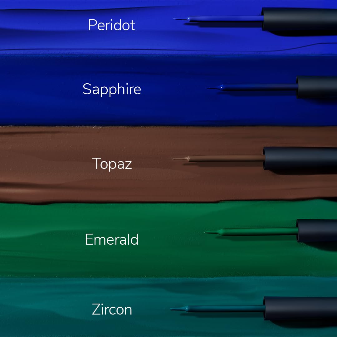LoveChild Masaba Liquid Eyeliner Zircon (Peacock Green), Crystal Crush High Gloss Finish, Waterproof & Smudge-Proof, With Aloe Vera, Chamomile & Vitamin E, Long-Lasting Eye Liner, 3ml