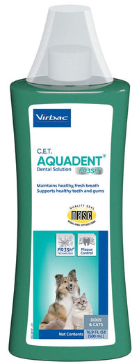 Virbac C.E.T Aquadent Dental Solution for Dogs and Cats (500 ml) 500 ml Sea Green