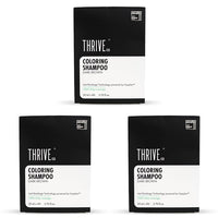 ThriveCo Coloring Shampoo with Hyaplex™ | Dark Brown | Easy Application | Rich, Shiny Color | At-Home Hair Coloring Solution | 80 gm (Pack of 3)