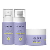 SEREKO Clarifying Classics Skincare Gift Set for Women & Men, Birthday & Anniversary | Clarifying Face Cleanser 100ml, Face Toner 100ml & Night Cream 50ml