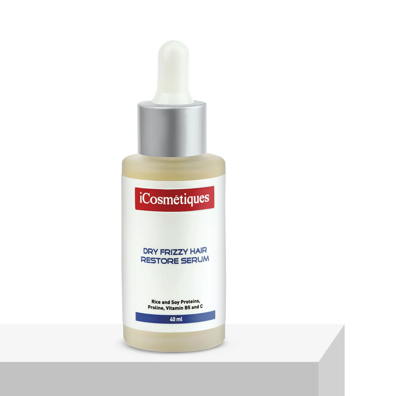 iCosmetiques Hair Serum for Dry & Frizzy Hair |Reduces Breakage |Keratin, Proline, B5 |Infused with Himalayan Glacial Water |Unisex Advance Care Formula |40ml