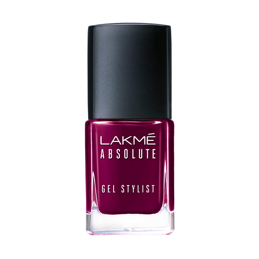 Lakmé Absolute Matte Finish Gel Stylist Nail Color 12 Ml & Eyeconic Insta Cool Kajal Combo, Black