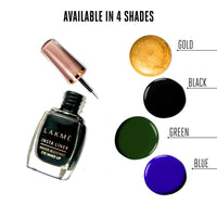 Lakmé Insta Gel Eye Liner, Black Semi_Matte Finish, Water Resistant, Long-Lasting, 9 Ml