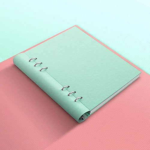 Filofax Clipbook, Classic Refillable Notebook, Duck Egg, Personal (6.75 x 3.75") Ruled, Plain and Quadrille Notes Pages, Undated Planner, Yearly, Monthly and Weekly Calendar (B023629)