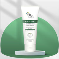 Fixderma Tomaglow Face Cleanser with White Tomato Extract, 2% Alpha Arbutin, 4% Niacinamide Tan Removal and Skin Brightening - 100 gm