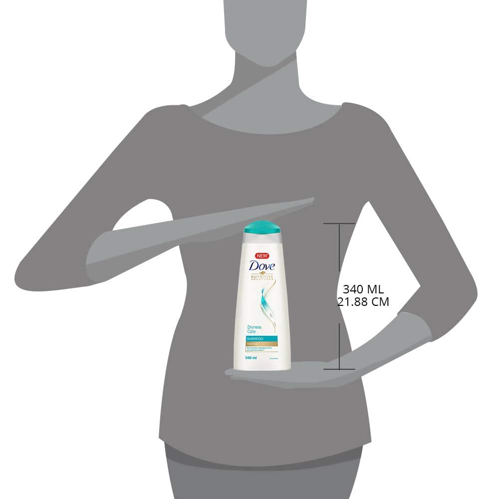 Dove Dryness Care Shampoo For Very Dry Hair, 340ml