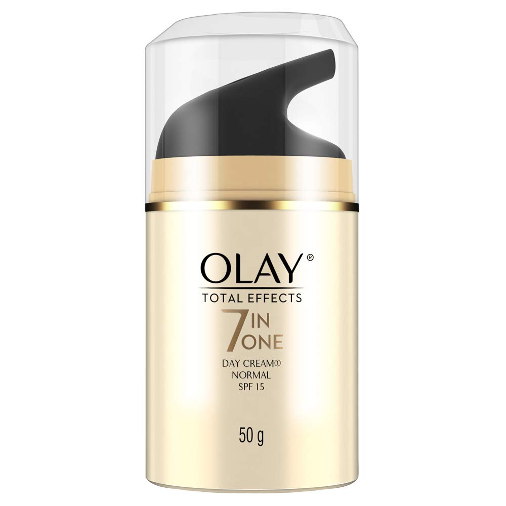 Olay Day Cream Total Effects 7 in 1, Anti-Ageing SPF 15, 50g & Olay Day Cream Regenerist Microsculpting Moisturiser (NON SPF), 50g