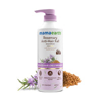 Mamaearth Rosemary Anti-Hair Fall Shampoo with Rosemary & Methi Dana for Reducing hair Loss & Breakage - 600 ml | Up to 94% Stronger Hair | Up to 93% Less Fall | Sulphate Free Shampoo | For Men and Women