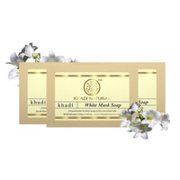 Khadi Natural Herbal Musk Soap (White)| Luxurious Herbal Soap for Silky Smooth Skin| Enriched with Natural Ingredients| Ideal for Daily Use| Pack of 3 (125 * 3, 375gm)