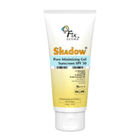 Fixderma Shadow Pore Minimizing Gel Sunscreen SPF 50 PA+++ with 4% Niacinamide, For UVA & UVB Protection | Sunscreen SPF 50 for Oily & Acne Prone Skin | Lightweight, No White Cast, Non-Greasy - 50GM