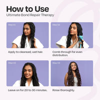 MANETAIN Ultimate Bond Repair Therapy - 200gm | Deep Conditioning Treatment with FiberHance™ & Plant-Based Keratin for All Hair Types | Hydrates, Strengthens, & Restores Damaged Hair | Sulphate & Paraben Free