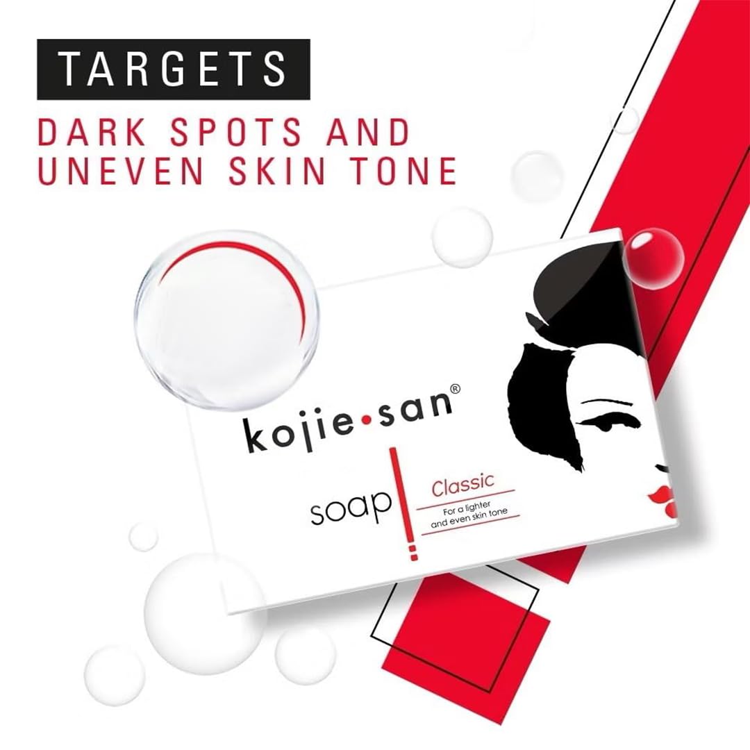 Kojie San Original Facial Beauty Soap - 65G, 2 Bars Per Pack - Guaranteed Authentic