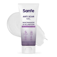 Sanfe Anti Scar Gel - Niacinamide & Allantoin | Acne/Stretch/Burn scars/Dark circles removal cream | For old & new scars-20 g