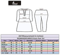 RAJMANDIRFABRICS Women's  Cotton Printed Straight Kurta Sharara With Dupatta Set