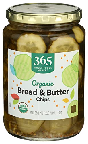 365 Pickles Bread Butter Chips Organic, 24 Fl Oz