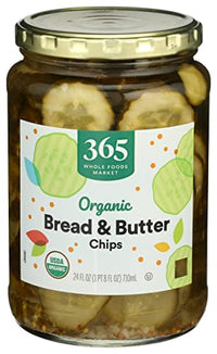 365 Pickles Bread Butter Chips Organic, 24 Fl Oz