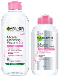 Garnier Skin Naturals Micellar Cleansing Water, 125ml+Garnier Skin Naturals Micellar Cleansing Water, 400ml